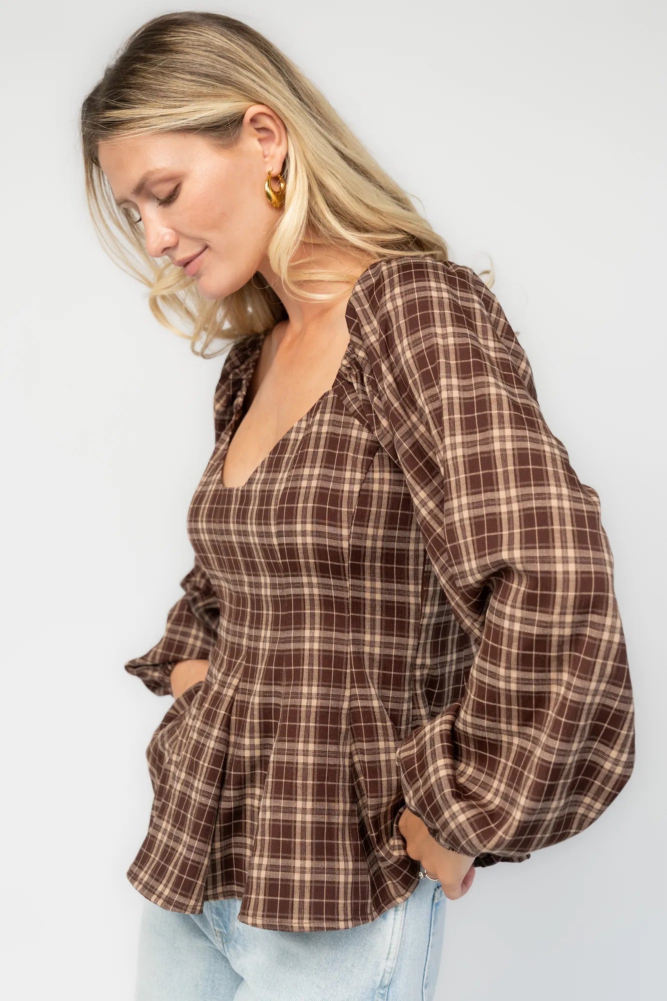 Baltic Born - Sutton Peplum Top