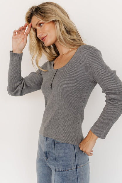 Baltic Born - Leo Ribbed Henley Top