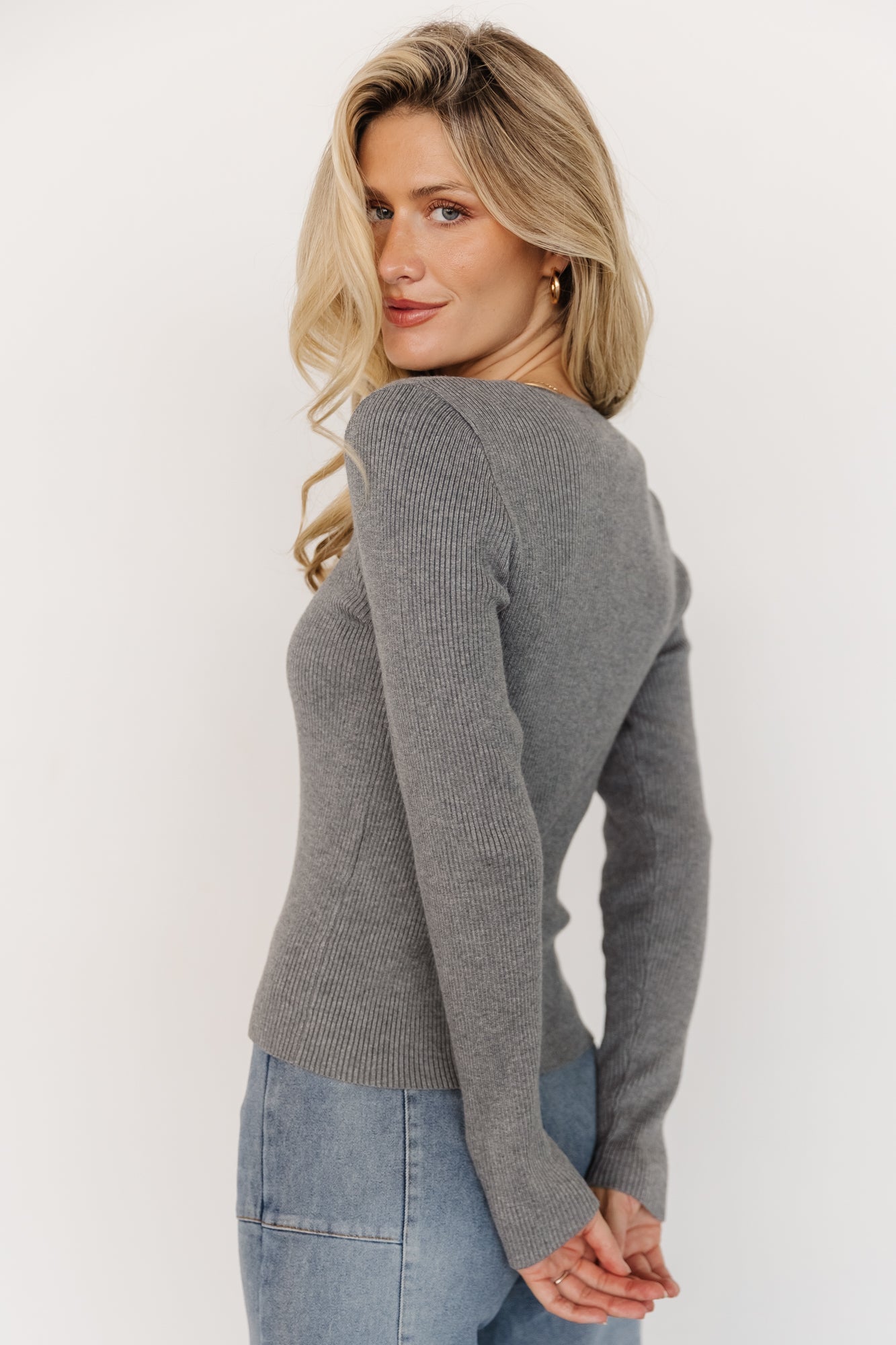 Baltic Born - Leo Ribbed Henley Top