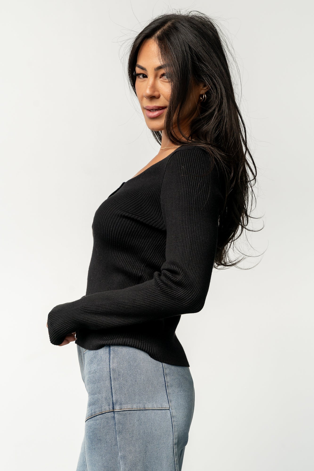 Baltic Born - Leo Ribbed Henley Top