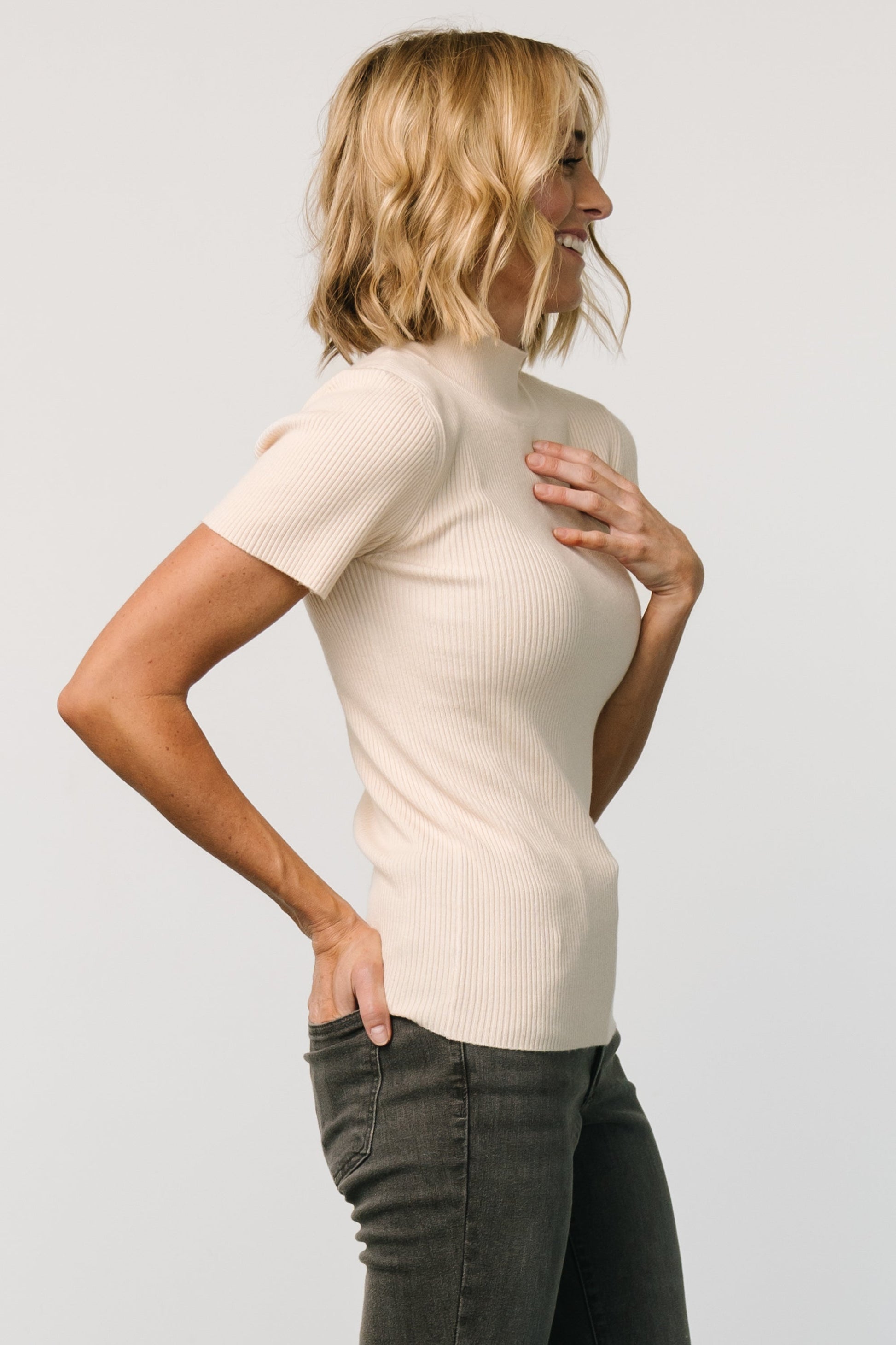 Baltic Born - Edie Mock Neck Top
