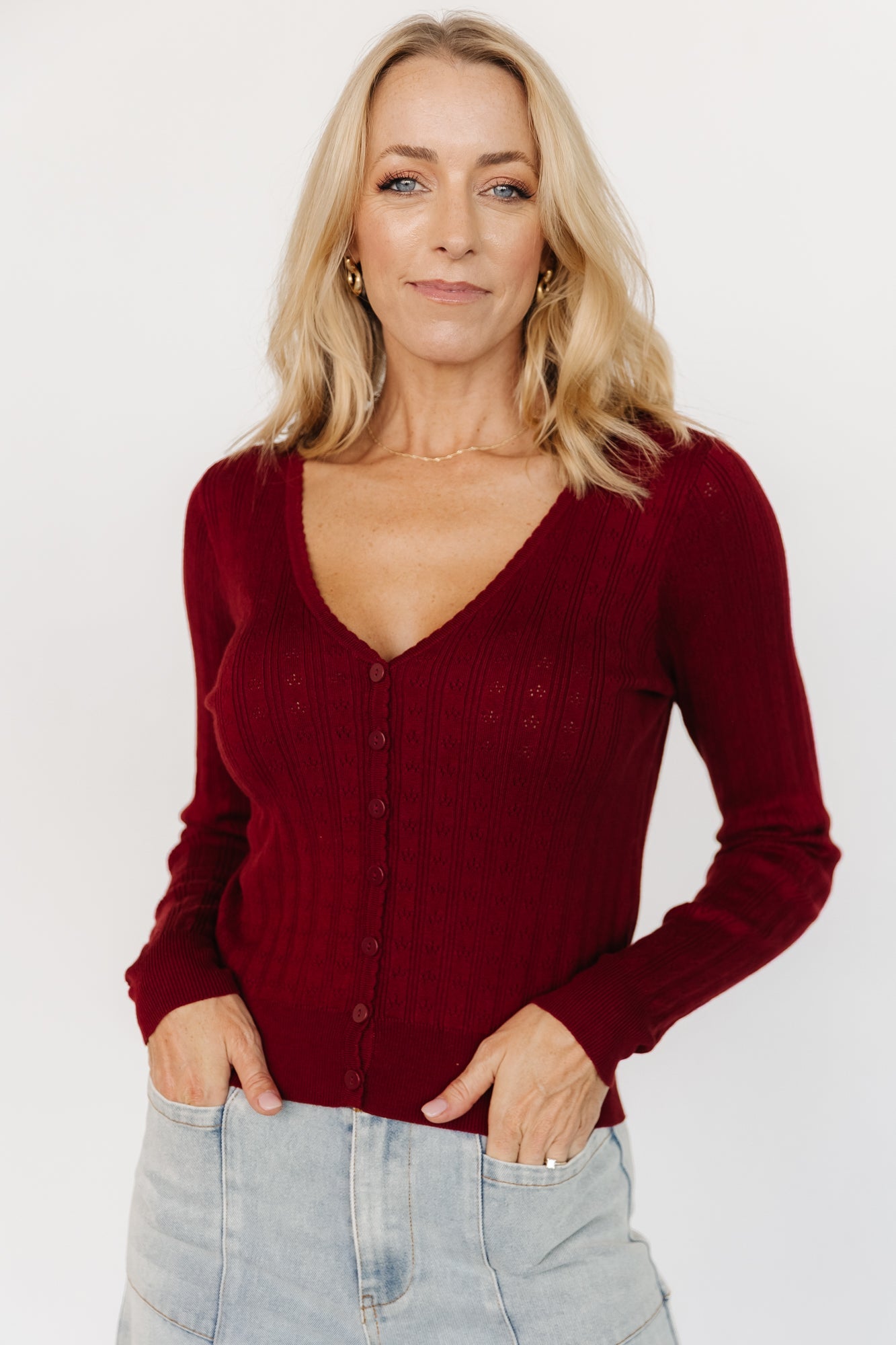 Baltic Born - Heidi Pointelle Cardigan