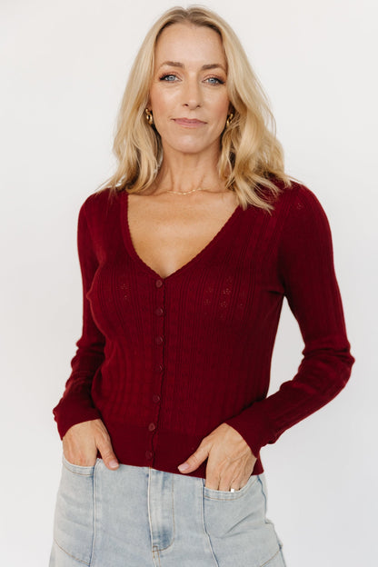 Baltic Born - Heidi Pointelle Cardigan