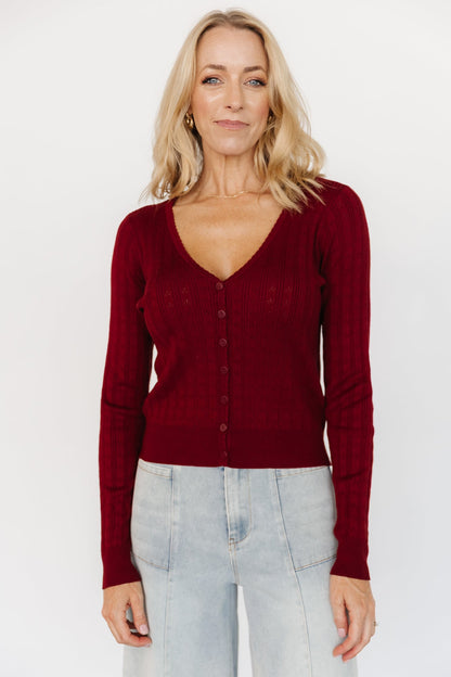 Baltic Born - Heidi Pointelle Cardigan