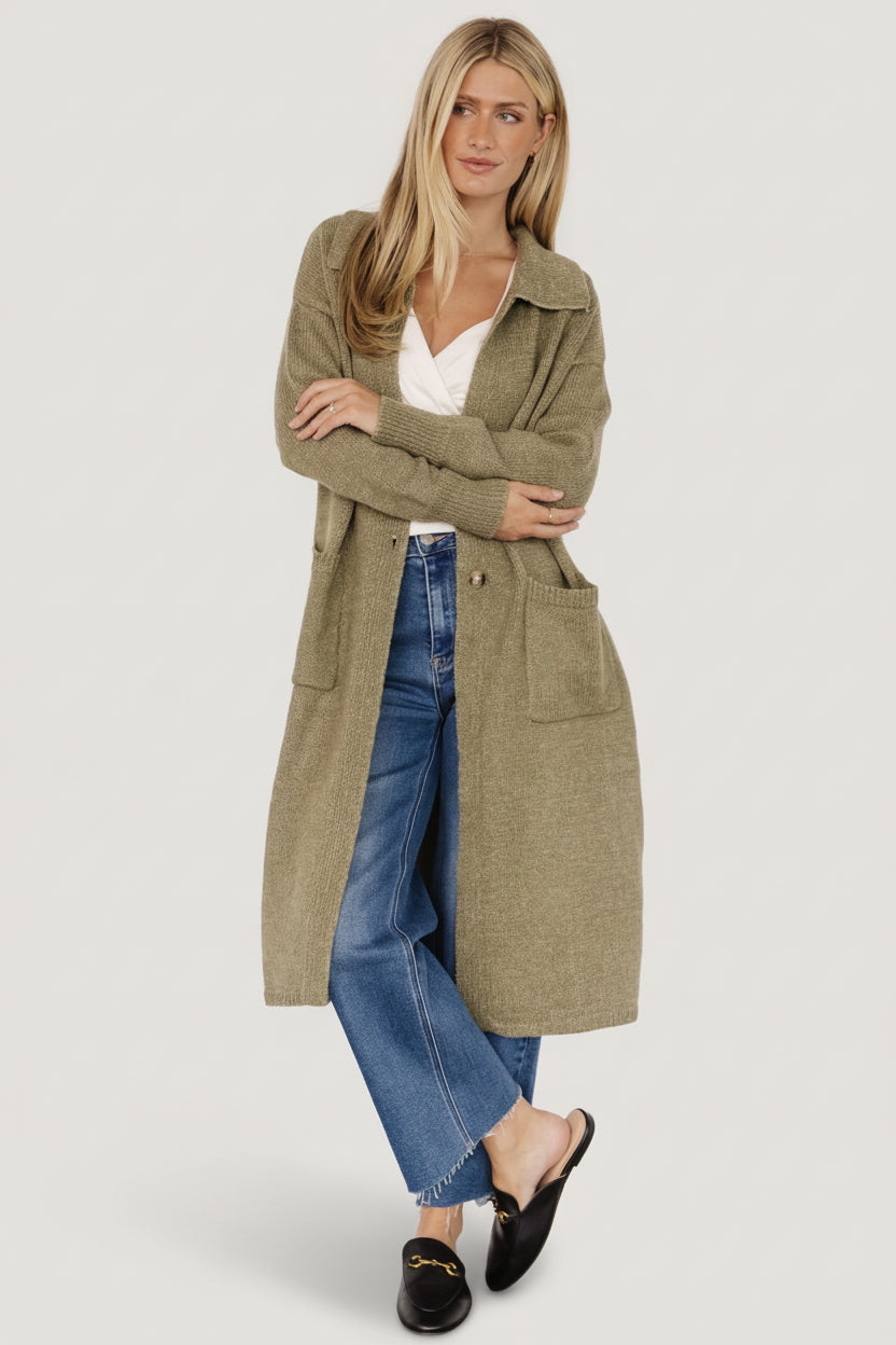 Baltic Born - Ontario Long Button Cardigan