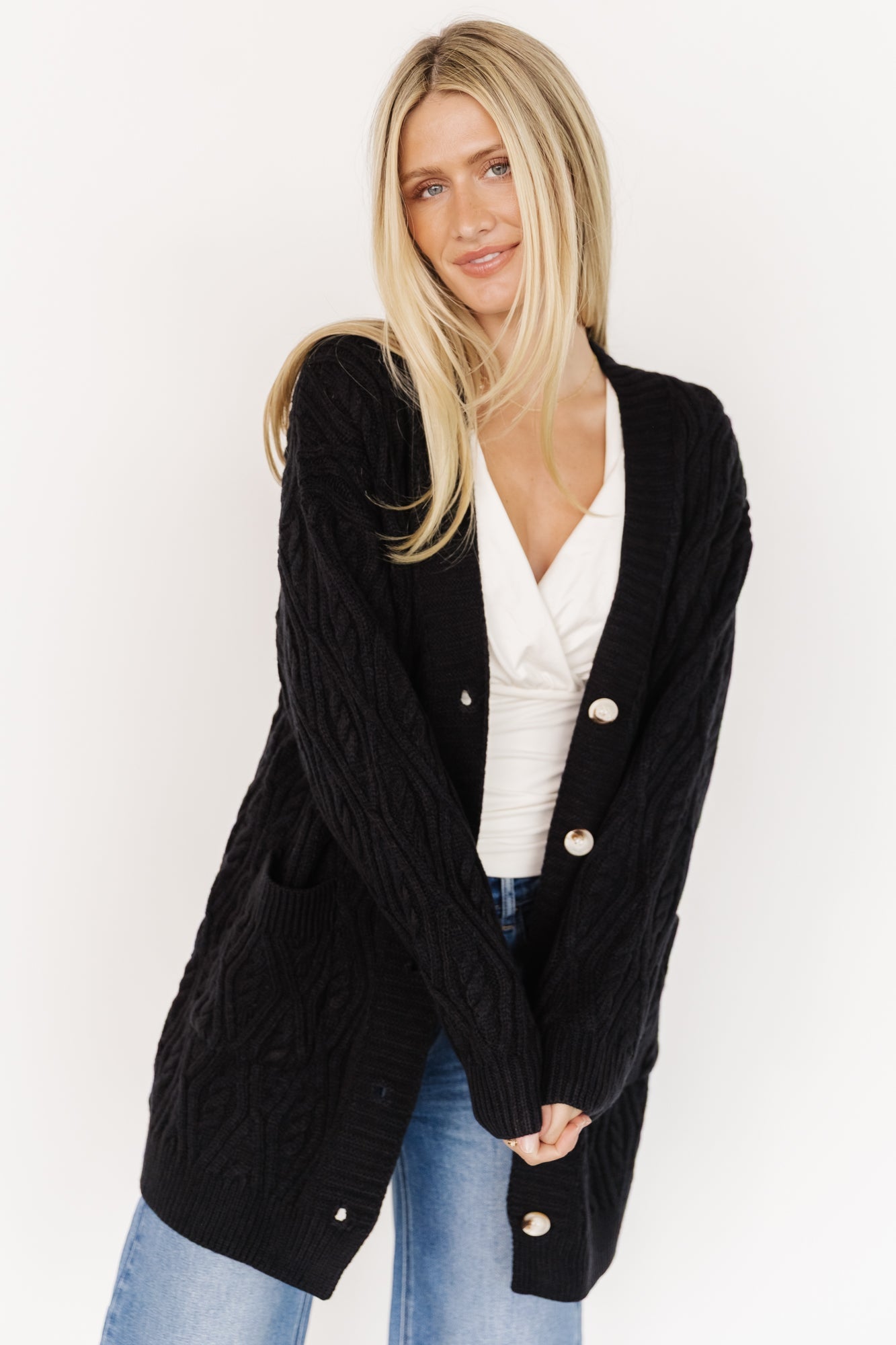 Baltic Born - Alberta Cable Knit Cardigan