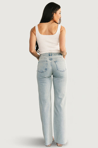 Baltic Born - Ronda Mid Rise Ripped Jeans