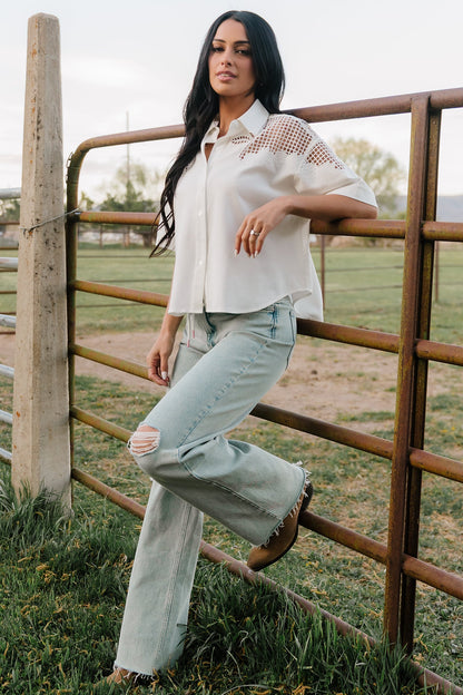Baltic Born - Ronda Mid Rise Ripped Jeans