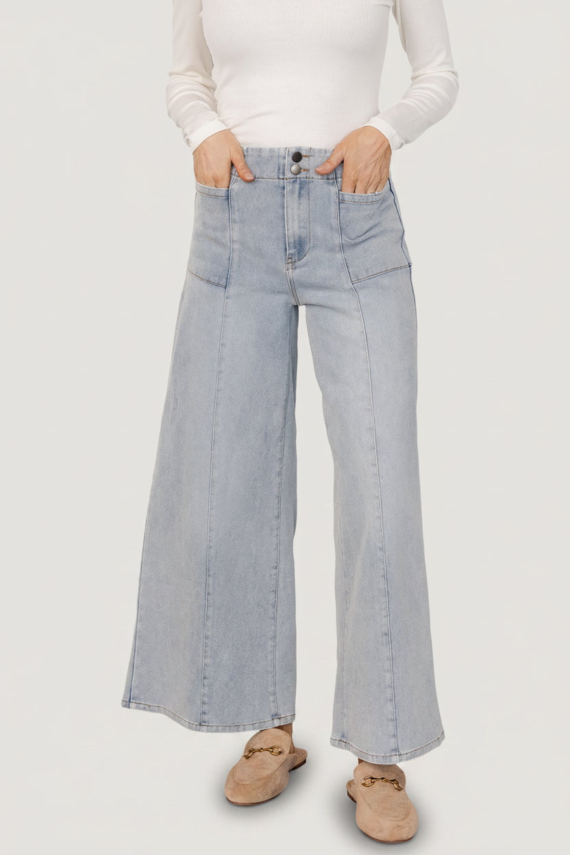 Baltic Born - Emmi Mid Rise Wide Leg Jeans