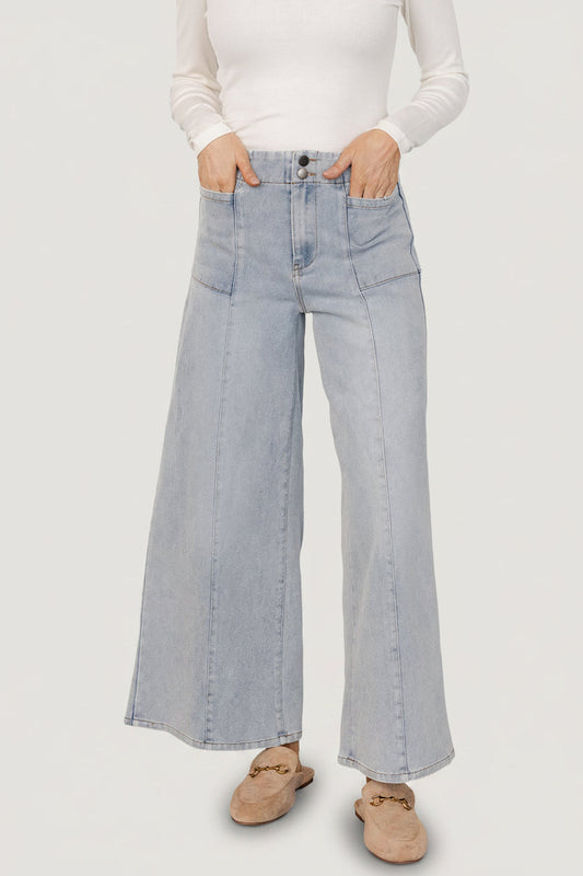 Baltic Born - Emmi Mid Rise Wide Leg Jeans