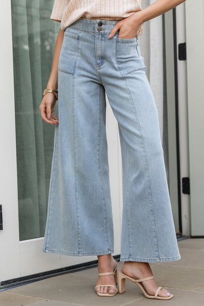 Baltic Born - Emmi Mid Rise Wide Leg Jeans