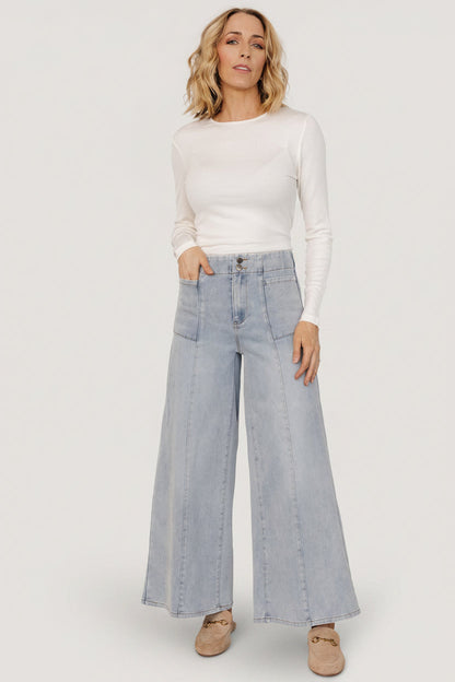 Baltic Born - Emmi Mid Rise Wide Leg Jeans