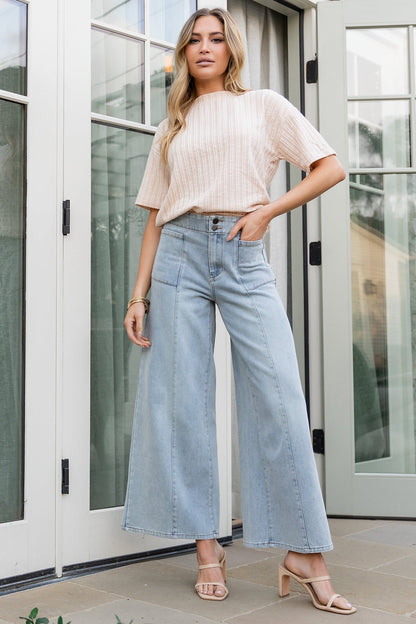 Baltic Born - Emmi Mid Rise Wide Leg Jeans