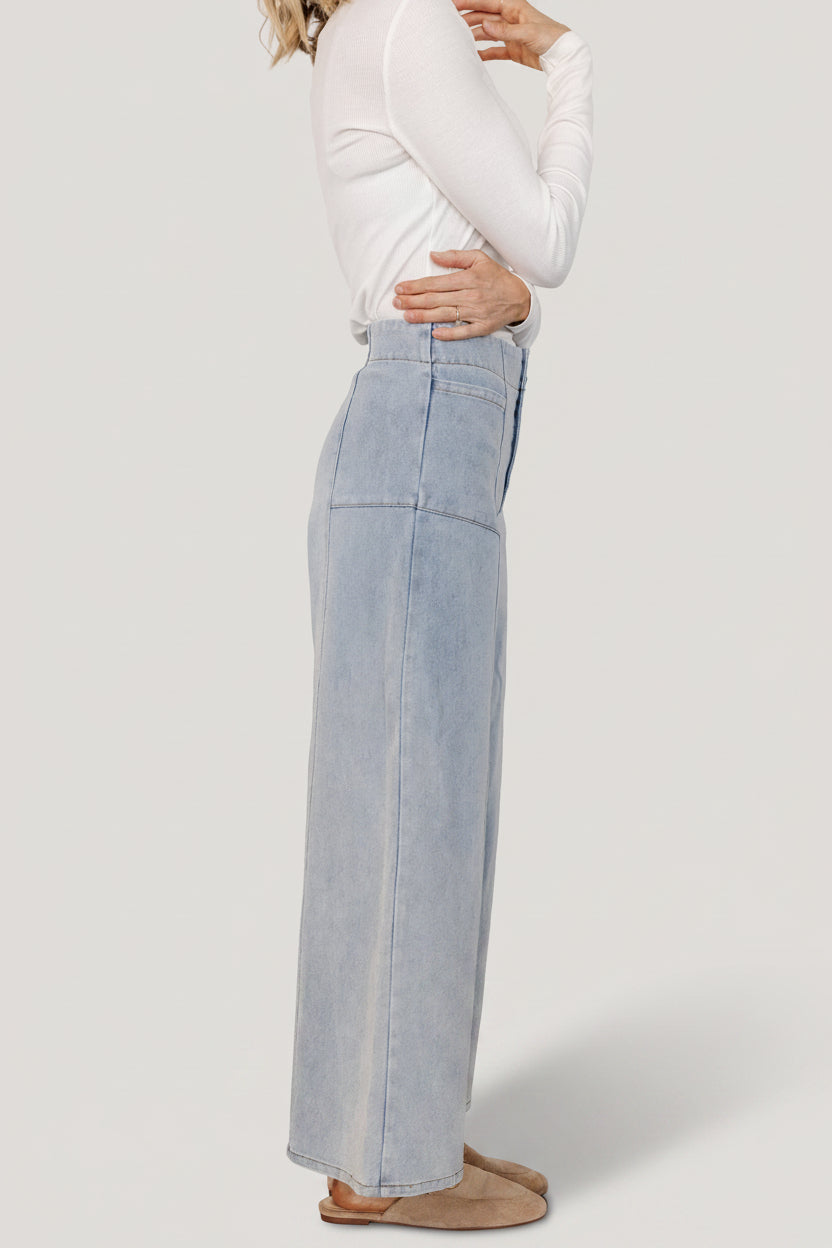 Baltic Born - Emmi Mid Rise Wide Leg Jeans