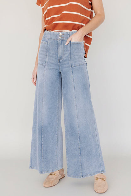 Baltic Born - Emmi Mid Rise Wide Leg Jeans