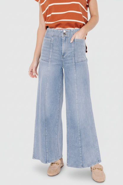 Baltic Born - Emmi Mid Rise Wide Leg Jeans