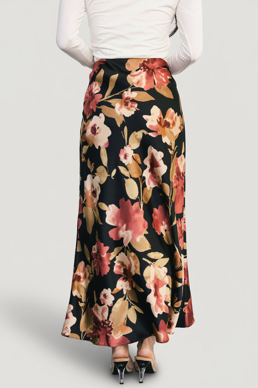 Baltic Born - Cosette Satin Midi Skirt