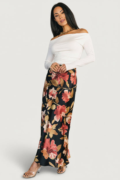Baltic Born - Cosette Satin Midi Skirt