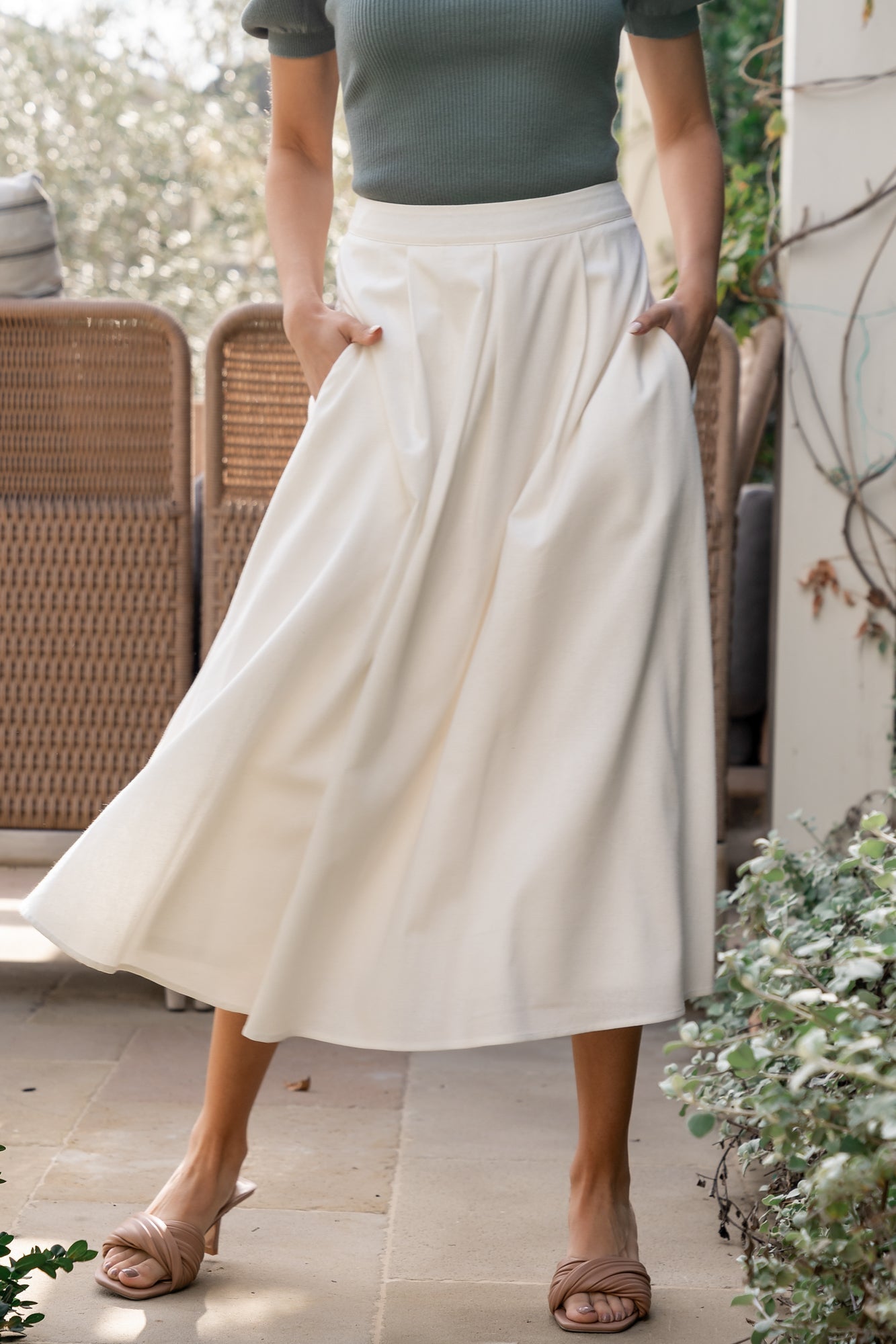 Baltic Born - Katie Pleated Midi Skirt