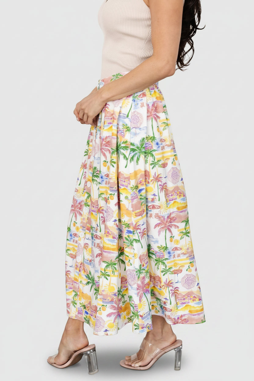 Baltic Born - Gigi Button Midi Skirt