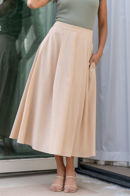 Baltic Born - Katie Pleated Midi Skirt