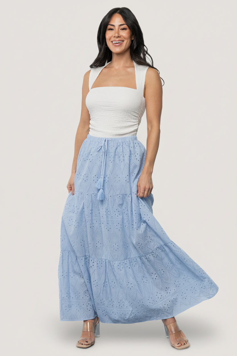Baltic Born - Juana Eyelet Maxi Skirt