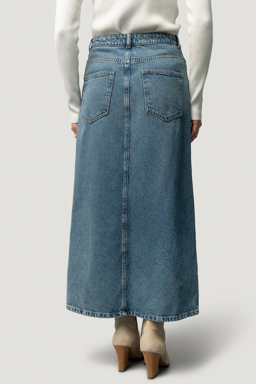 Baltic Born - Aleksa Denim Midi Skirt