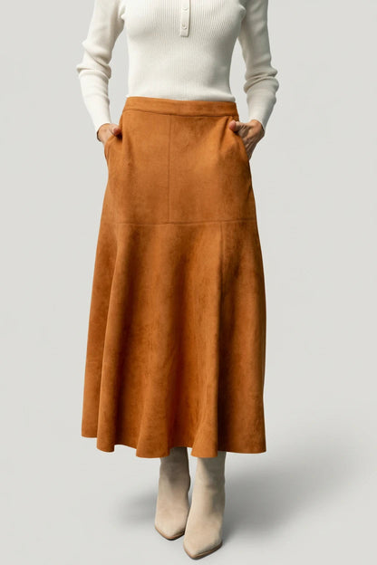 Baltic Born - Tona Faux Suede Skirt