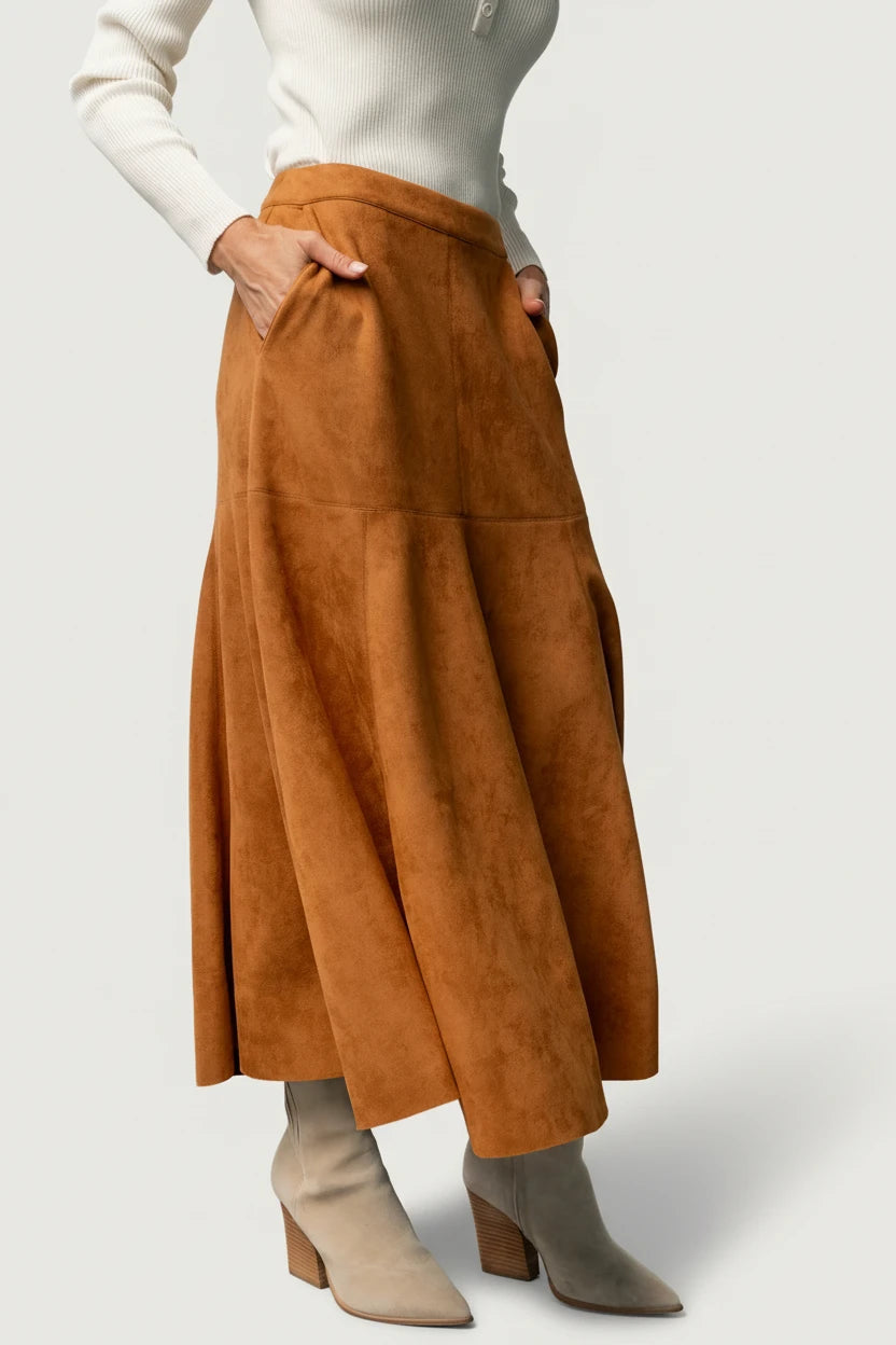 Baltic Born - Tona Faux Suede Skirt