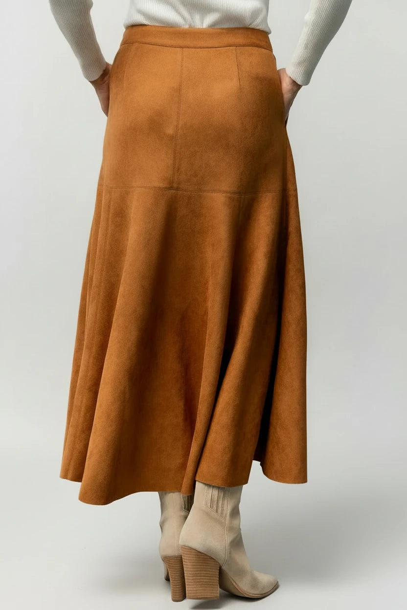 Baltic Born - Tona Faux Suede Skirt