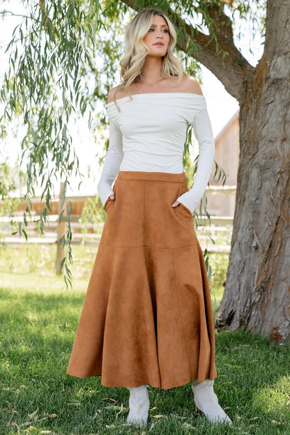 Baltic Born - Tona Faux Suede Skirt