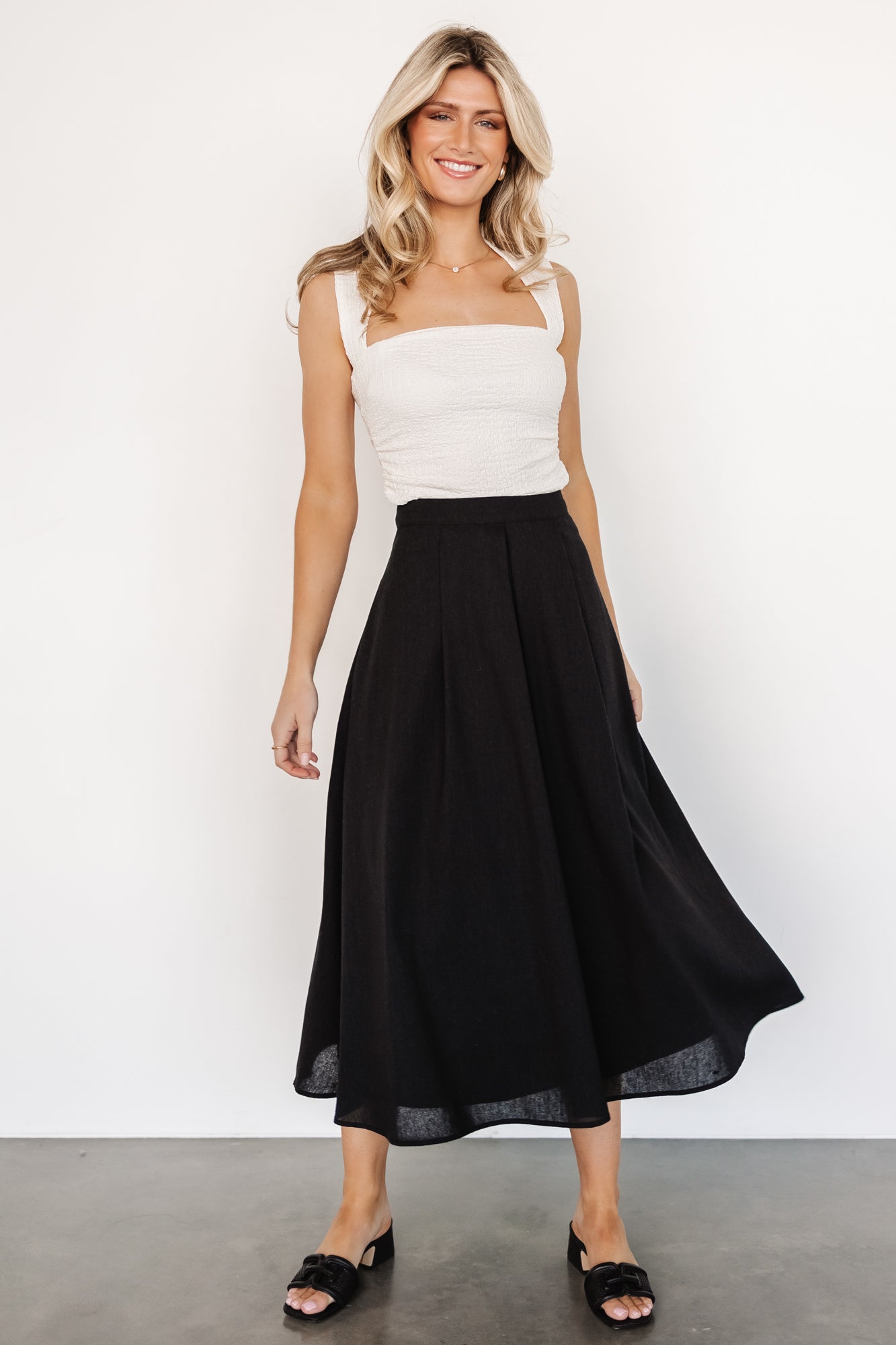 Baltic Born - Katie Pleated Midi Skirt