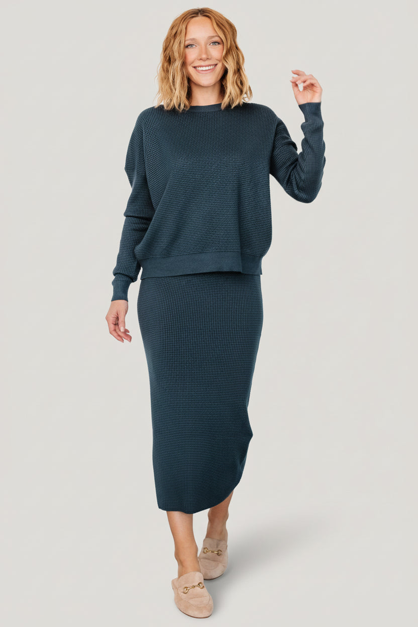Baltic Born - Carey Waffle Midi Skirt