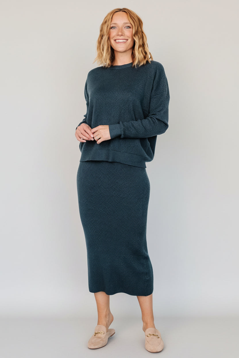 Baltic Born - Carey Waffle Midi Skirt