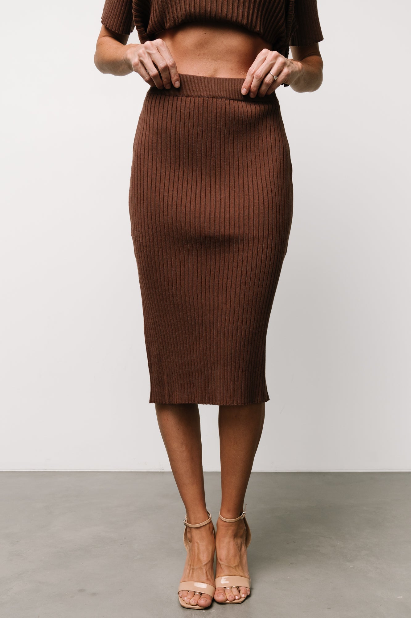 Baltic Born - Stormi Ribbed Midi Skirt