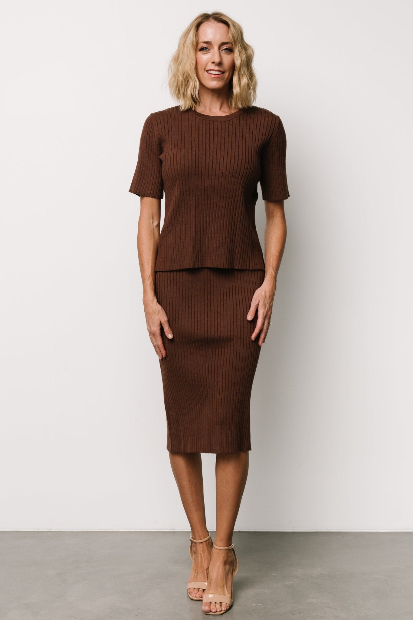 Baltic Born - Stormi Ribbed Midi Skirt