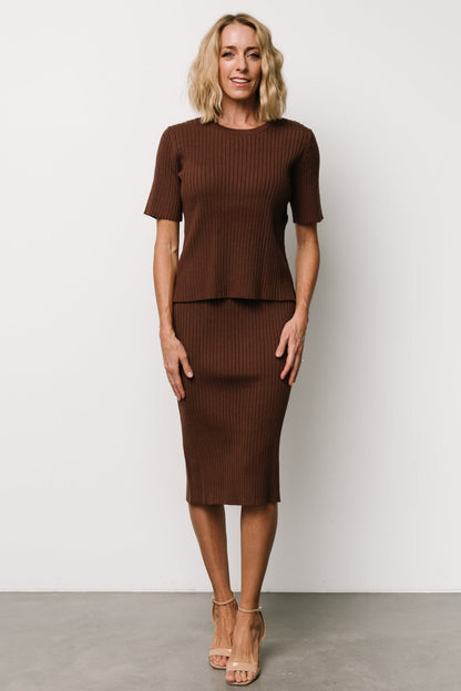 Baltic Born - Stormi Ribbed Midi Skirt