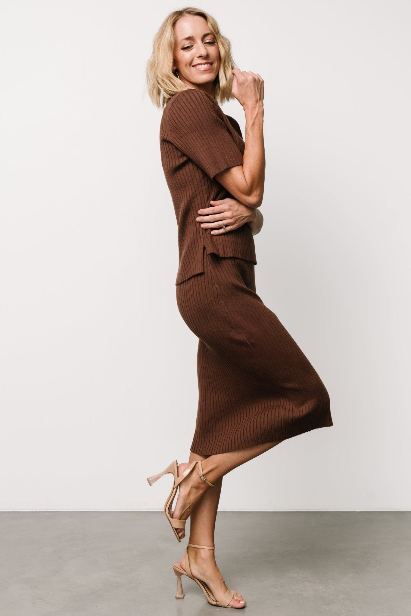 Baltic Born - Stormi Ribbed Midi Skirt