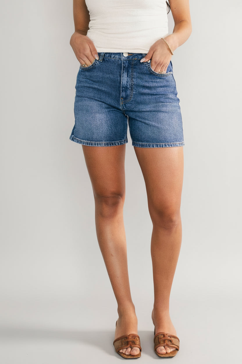 Baltic Born - Lennon High Rise Jean Shorts