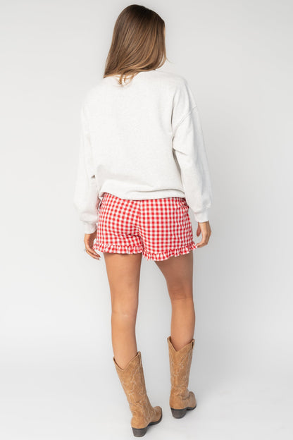Baltic Born - Hope Ruffle Hem Gingham Shorts