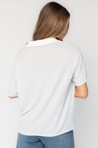 Baltic Born - Billie Open Collar Top