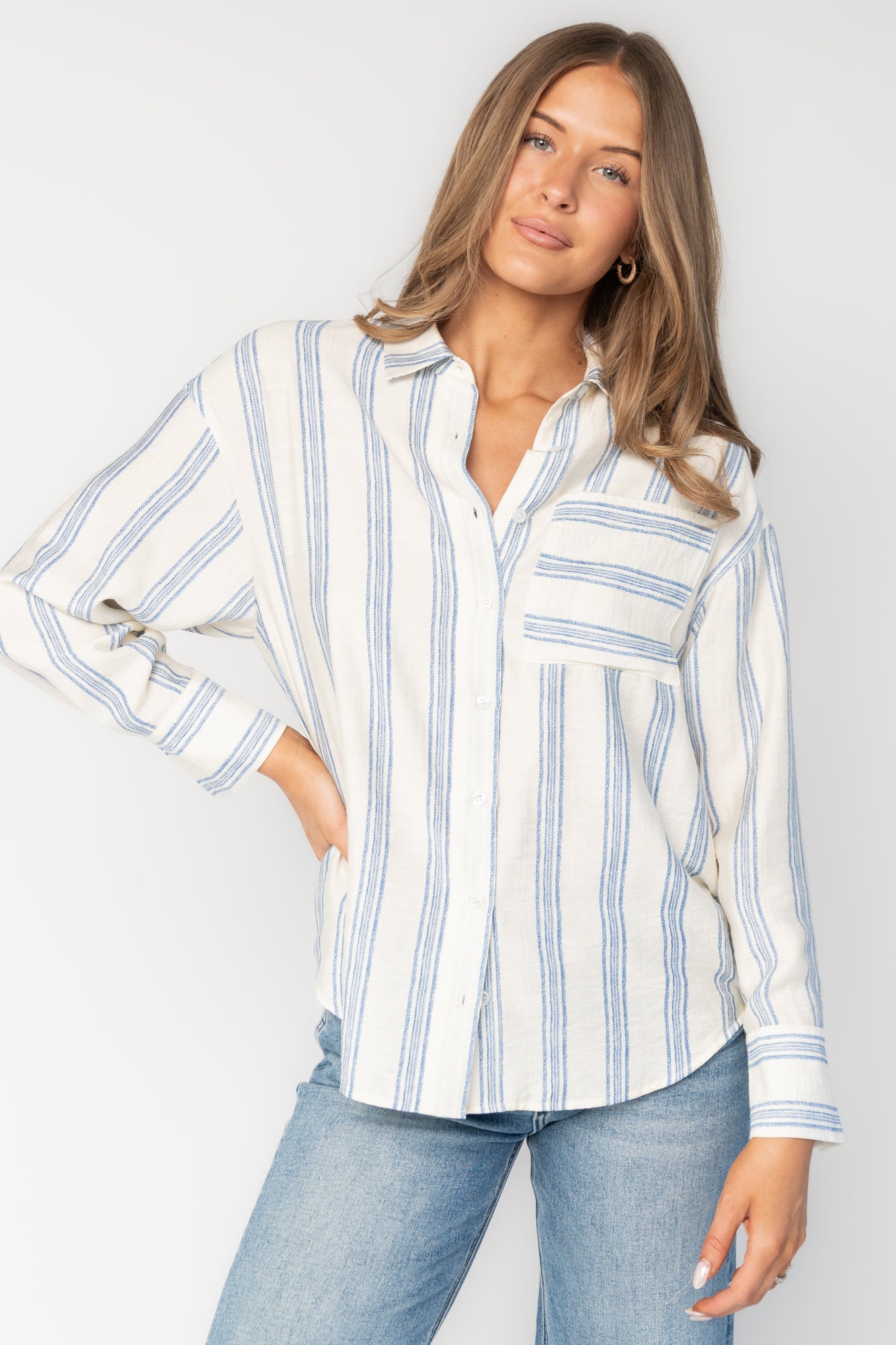 Baltic Born - Kane Button Top