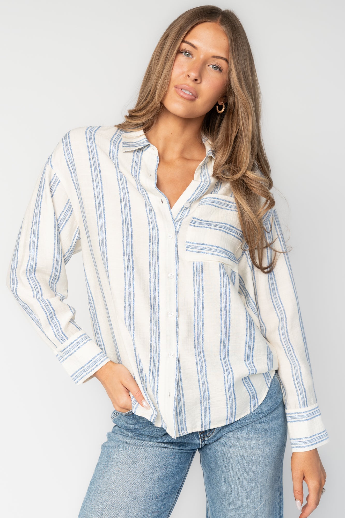 Baltic Born - Kane Button Top